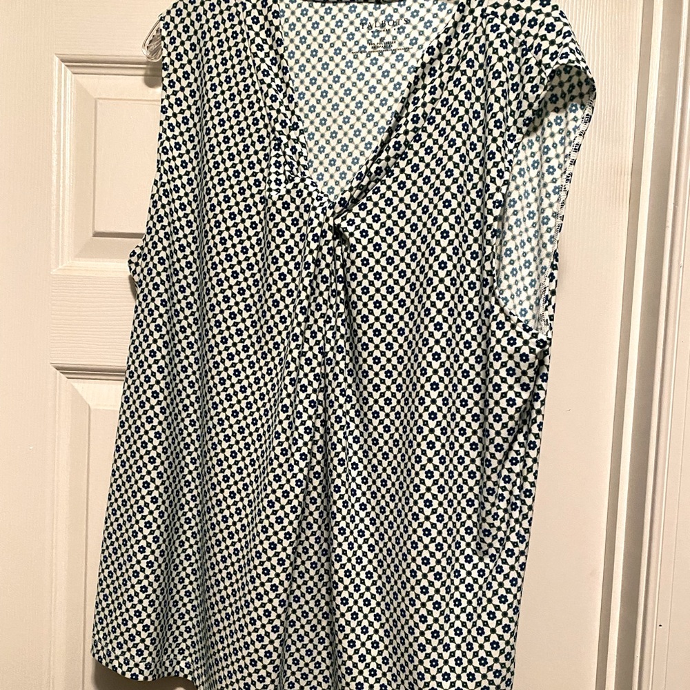 Talbots sleeveless top
